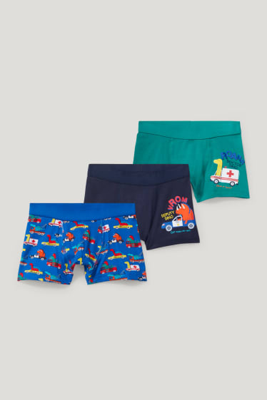 Toddler Boys - Multipack 3 buc. - Dino - boxeri - verde