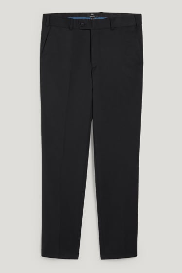Hommes - Pantalon de costume - coupe droite - LYCRA® - noir