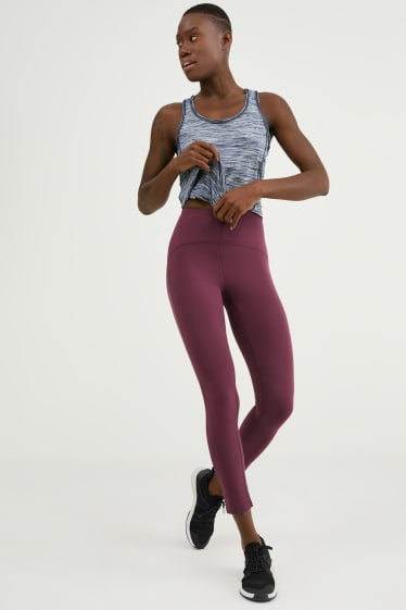Women - Active leggings - Second Skin - Running - violet