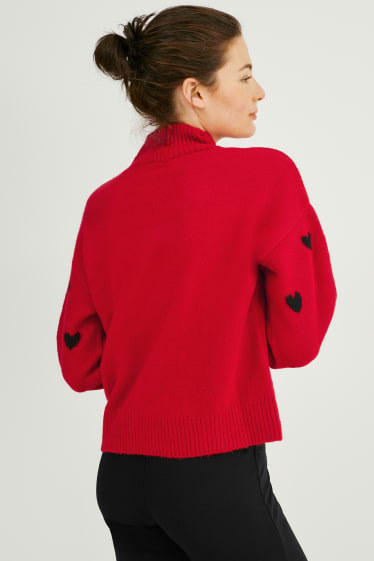 Donna - Maglione natalizio - rosso