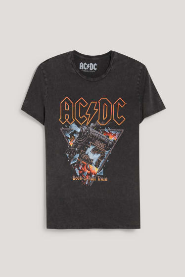 Clockhouse Boys - CLOCKHOUSE - T-shirt - AC/DC - czarny