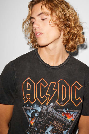 Clockhouse Boys - CLOCKHOUSE - T-shirt - AC/DC - czarny