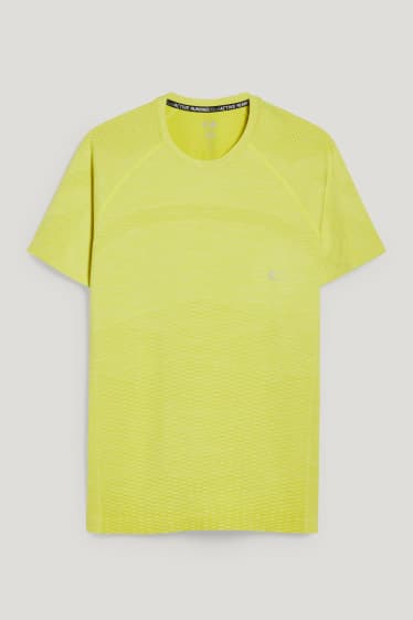 Heren - Sport-T-shirt - neon geel