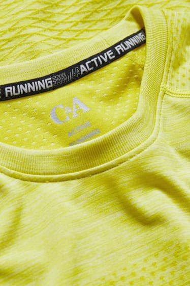 Heren - Sport-T-shirt - neon geel