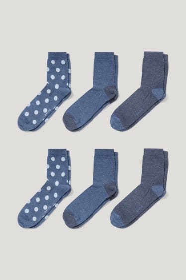 Femei - Multipack 6 perechi - șosete - albastru închis