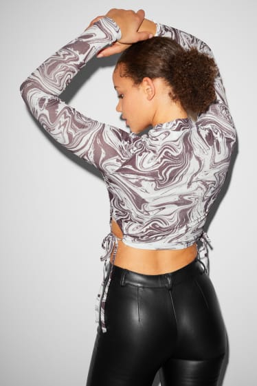 Clockhouse Girls - CLOCKHOUSE - maglia a maniche lunghe - nero / bianco