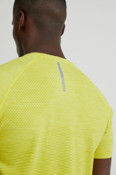 Heren - Sport-T-shirt - neon geel