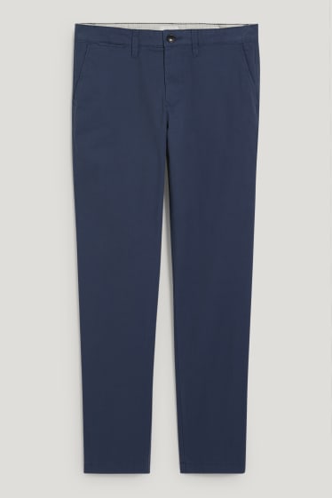 Men - Chinos - slim fit - LYCRA® - dark blue