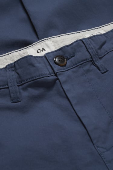 Men - Chinos - slim fit - LYCRA® - dark blue
