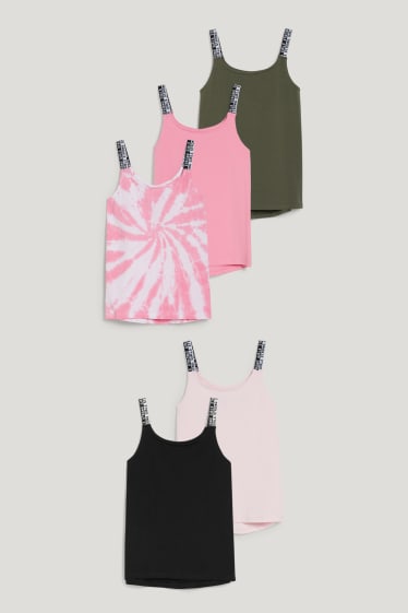 Kids Girls - Multipack 5er - Top - rosa