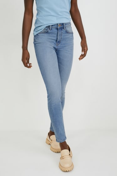 Dames - Skinny jeans - high waist - shaping jeans - jeanslichtblauw