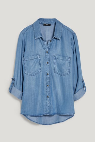 Femei - Bluză - denim-albastru