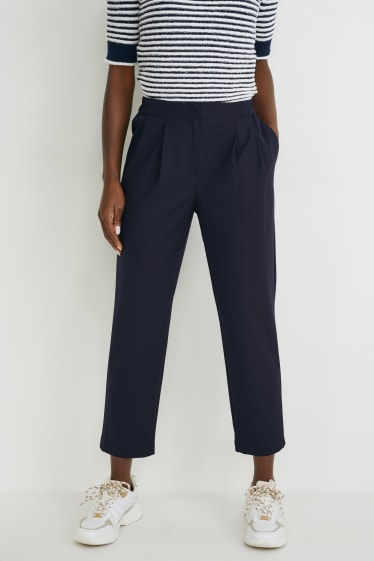 Femei - Pantaloni de stofă - slim fit - albastru închis