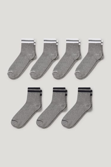 Home - Paquet de 7 - mitjons curts - LYCRA® - gris jaspiat
