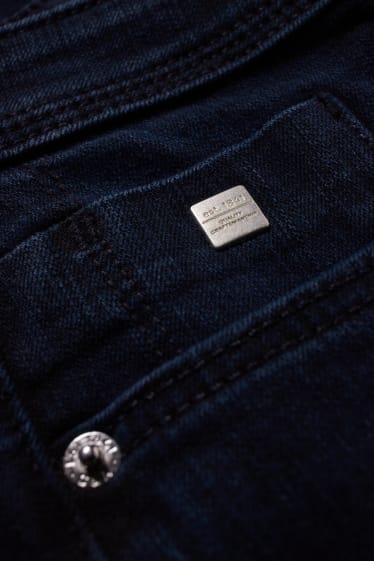 Mujer - Slim jeans - algodón orgánico - Tencel™ - vaqueros - azul oscuro
