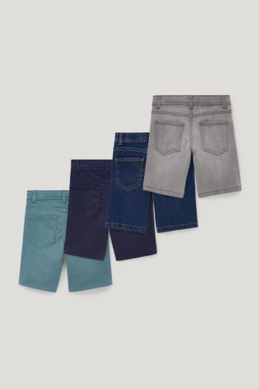 Toddler Boys - Confezione da 4 - bermuda in jeans e bermuda - jeans blu scuro