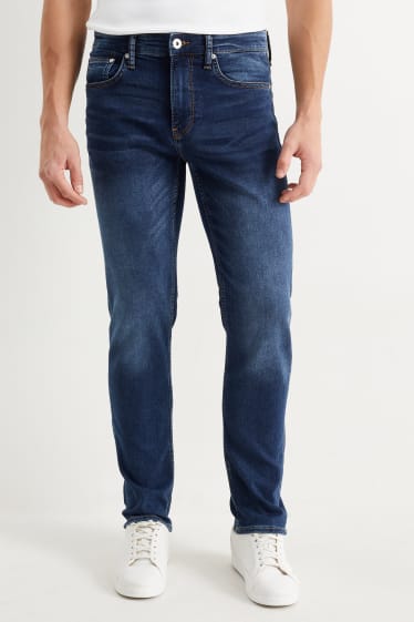 Pánské - Slim jeans - Flex jog denim - LYCRA® - džíny - tmavomodré