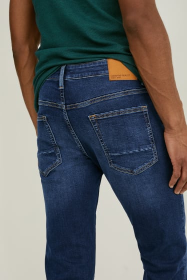 Pánské - Slim jeans - Flex jog denim - LYCRA® - džíny - tmavomodré
