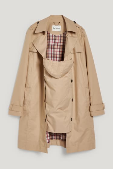Donna - Trench premaman con marsupio - marrone chiaro