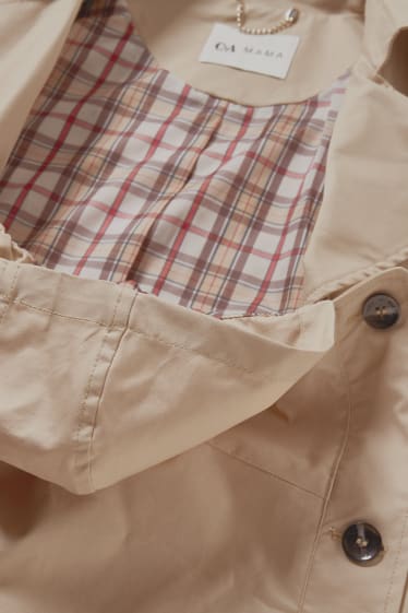 Donna - Trench premaman con marsupio - marrone chiaro