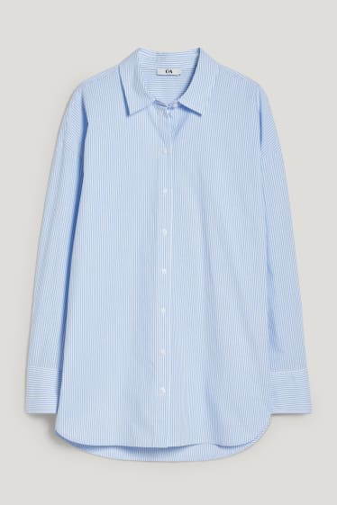 Dona - Brusa - de ratlles - blau/blanc