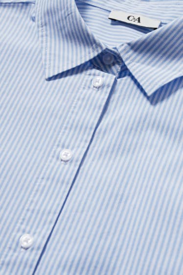 Dona - Brusa - de ratlles - blau/blanc