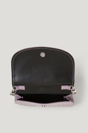 Women - Purse - faux leather - violet