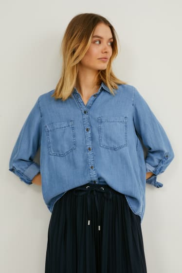 Femei - Bluză - denim-albastru