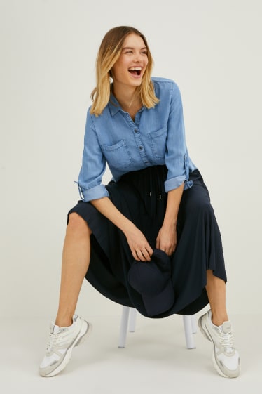 Femei - Bluză - denim-albastru