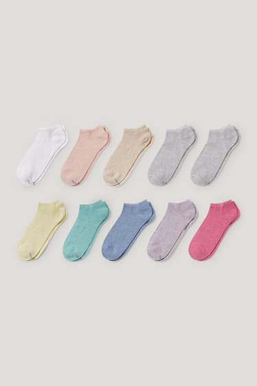 Lot de 10 - chaussettes de sport - coton bio - matière recyclée