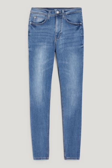 Damen - Skinny Jeans - High Waist - jeans-hellblau