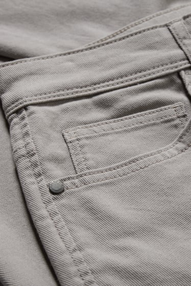 Pánské - Kalhoty - Regular Fit - tmavošedá