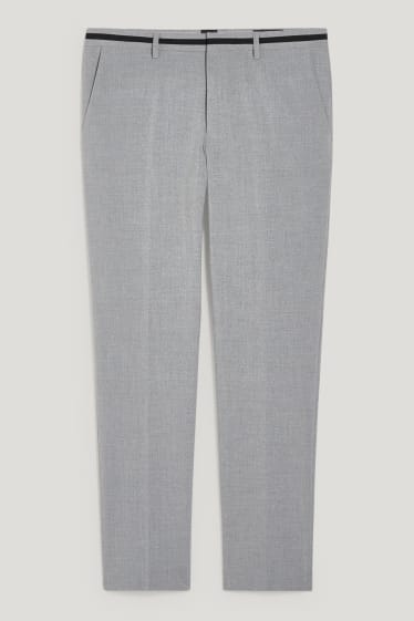 Herren - Baukasten-Hose - Slim Fit - Flex - LYCRA® - hellgrau-melange