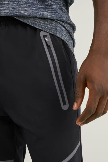 Pánské - Funkční kalhoty - flex - LYCRA® - černá