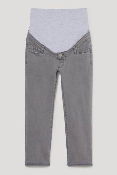 Damen - Umstandsjeans - Capri Jeans - jeans-hellgrau