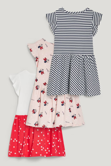 Toddler Girls - Multipack 3 buc. - Minnie Mouse - rochie - alb / roz