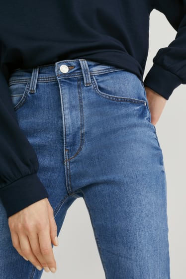 Damen - Skinny Jeans - High Waist - jeans-hellblau