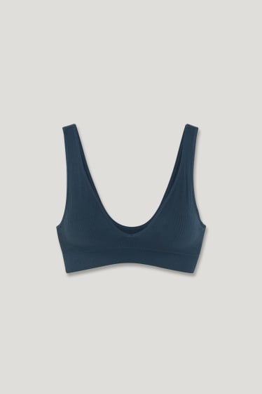 Donna - Bralette - imbottita - grigio scuro