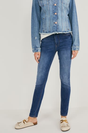 Dona - Skinny jeans - cintura alta - texà blau