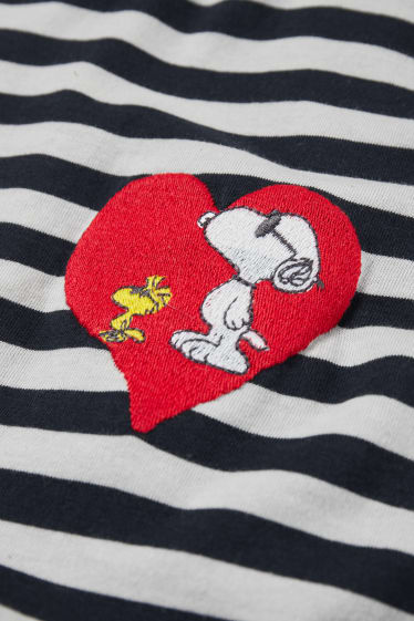 Women - T-shirt - striped - Peanuts - cremewhite