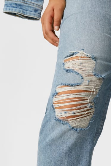 Clockhouse femme - CLOCKHOUSE - boyfriend jean - mid waist - jean bleu clair