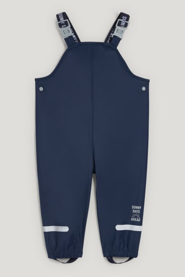 Bébé garçons - Pantalon de pluie pour bébé - bleu foncé