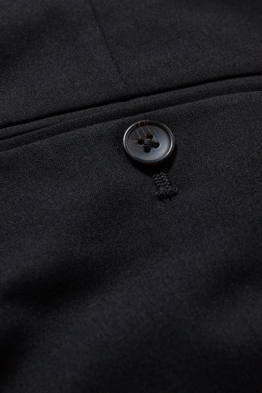 Hommes - Pantalon de costume - slim fit - Flex - LYCRA® - matière recyclée - noir