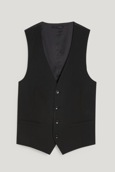 Men - Mix-and-match waistcoat - slim fit - Flex - LYCRA® - black