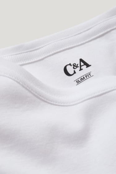 Herren - Langarmshirt - weiß