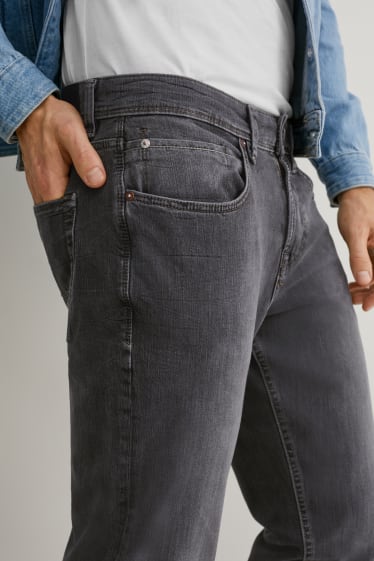 Herren - Straight Jeans - Flex - Bio-Baumwolle - LYCRA® - jeans-grau