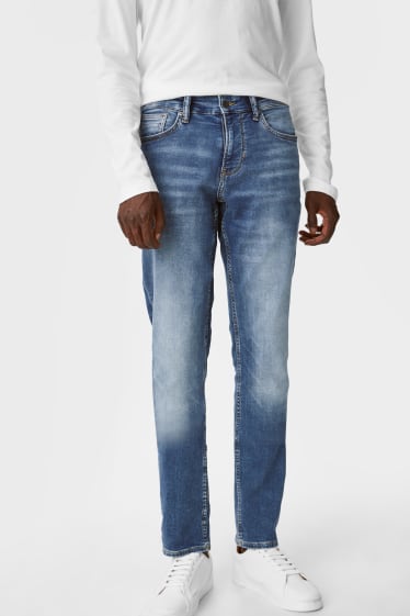 Pánské - Slim jeans - flex jog denim - vyrobeno s maximální úsporou vody - džíny - modré