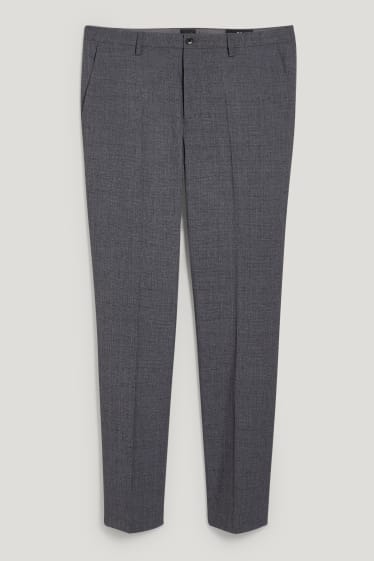 Hommes - Pantalon de costume - coupe slim - Flex - LYCRA® - gris foncé