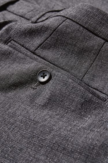 Hommes - Pantalon de costume - coupe slim - Flex - LYCRA® - gris foncé