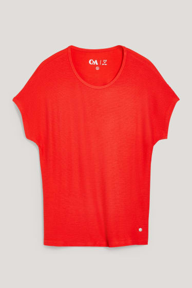 Damen - T-Shirt - rot
